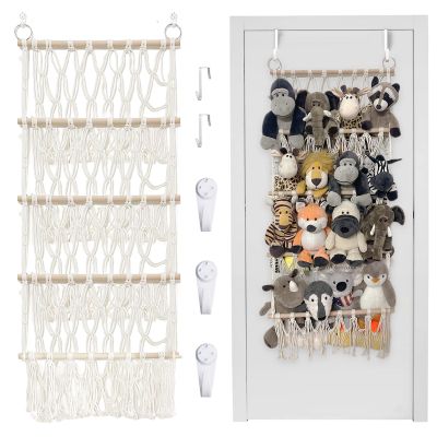 DOEGUAIY Stuffed Animal Net or Hammock Handmade Hammock Net for Stuffed Animals Corner Wall Hanging for Storage Organizer Holder for Small Stuffed Animal Net