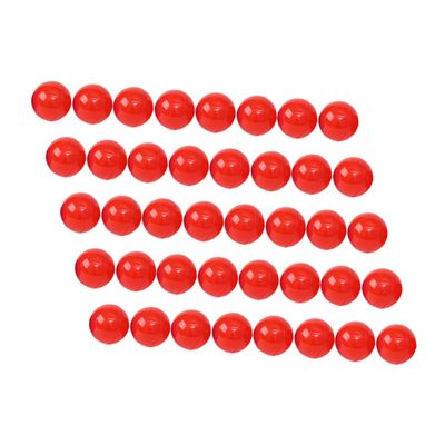 CHILDWEET 50pcs Lottery Balls Red Bingo Balls Open Capsules for Parties Games Events