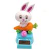 Katutude Solar Powered Dancing Figures Dashboard Solar Dancing Toys Cute Bunny Shaking Head Doll Car Interior Decor Window Sill Home Office Desktop Solar Dancing Figures view 1