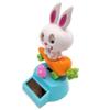 Katutude Solar Powered Dancing Figures Dashboard Solar Dancing Toys Cute Bunny Shaking Head Doll Car Interior Decor Window Sill Home Office Desktop Solar Dancing Figures view 2
