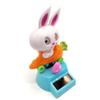 Katutude Solar Powered Dancing Figures Dashboard Solar Dancing Toys Cute Bunny Shaking Head Doll Car Interior Decor Window Sill Home Office Desktop Solar Dancing Figures view 4