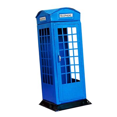 1pc Telephone Booth Bank Creative Saving Pot for Boys and Girls Delicate Tinplate Money Jar for Organizing and