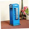 1pc Telephone Booth Bank Creative Saving Pot for Boys and Girls Delicate Tinplate Money Jar for Organizing and view 4