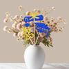 12 Pack 2025 Graduation Centerpiece Sticks Assembled Glitter Class of 2025 So Proud of You Cake Toppers Diploma Grad Cap Table Centerpiece Sticks for 2025 Graduation Theme Party Blue Gold view 3