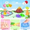 100Pcs Mochi Squishy Toys, Kawaii Squishies Fidget Toys Pack - Stress Relief Toys Party Bags Fillers for Box Toys for Classroom Prizes Kids, Christmas Party Favors Stocking Stuffers Gifts(Random) view 4