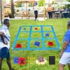 CWLAKON Outdoor Giant Tic Tac Toe Bean Bag Toss Games for Kids Adults Family, Large Outside Lawn Yard Backyard Carnival Field Day Game, Birthday Party Family Reunion Games Playground Fitness Equipment view 1