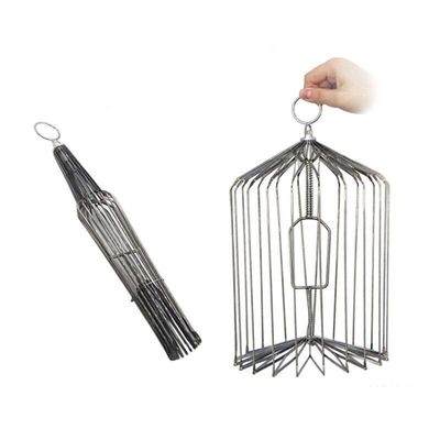 AIMOFAMAG Appearing Bird Cage Magic Trick Silver - Professional Magician Gimmick Prop for Stage Magic(Medium Size)