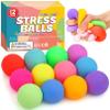 12 Pack Slow Rising Stress Ball,Stress Balls for Kids Adults,Stretchy Fidget Toys for Stress Relief,Hand Therapy Sensory Squishy Ball, Squishy Toys for Kids, Classroom Prize Box Party Favors view 1