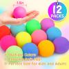 12 Pack Slow Rising Stress Ball,Stress Balls for Kids Adults,Stretchy Fidget Toys for Stress Relief,Hand Therapy Sensory Squishy Ball, Squishy Toys for Kids, Classroom Prize Box Party Favors view 2