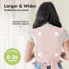 Keababies Baby Wraps Carrier, D-Lite Baby Wrap and 4-Pack Muslin Swaddle Blankets for Baby Boys, Girls - Easy-Wearing, Adjustable Baby Sling Carrier Newborn to Toddler - Organic Baby Blankets view 2