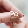 BTAKANPP New Years Earrings 2022 Korean Exquisite Earrings High End Simple Hollow Earrings Earring Studs Pack (Gold, One Size) view 3