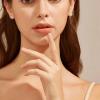 BTAKANPP New Years Earrings 2022 Korean Exquisite Earrings High End Simple Hollow Earrings Earring Studs Pack (Gold, One Size) view 4