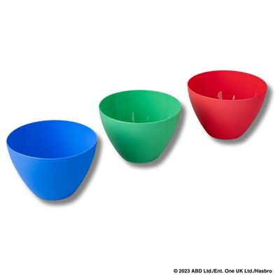 Dr. Oetker Peppa Pig Small Bowl Set - Practical Set of 3 - Perfect for Baking for Kids - Durable and Dishwasher Safe