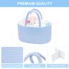 ABenkle Diaper Caddy Organizer, Boho Rustic Cotton Rope Nursery Baby Basket, Changing Table Organizer for Baby Diaper Storage and Baby Shower view 4