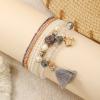 BTAKANPP Men's Watch Cases Set Rice Beads Elastic Beaded Combination Bracelet Set Casual Jewelry for Women (F, One Size), OdujF8w8a view 3