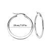 BTAKANPP Jewelry Cute Simple And Light Luxury Stainless Steel Ear Rings Circle Ear Accessories Jewelry Tassel (B, One Size), RkM1GZNDA view 3
