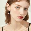 BTAKANPP Jewelry Cute Simple And Light Luxury Stainless Steel Ear Rings Circle Ear Accessories Jewelry Tassel (D, One Size) view 2