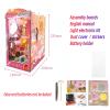 DIY Book Nook Dreamy Pink Candy Store Dollhouse DIY Assembly Kit view 4