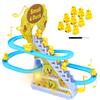 Small Duck Climbing Stairs Toy,Electric Duck Roller Coaster Toy Set,with LED Flashing Lights & Music,Duck Track Slide Toy Gift for Birthday Christmas,Kids Age 39Pcs Ducks view 1