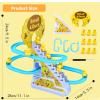 Small Duck Climbing Stairs Toy,Electric Duck Roller Coaster Toy Set,with LED Flashing Lights & Music,Duck Track Slide Toy Gift for Birthday Christmas,Kids Age 39Pcs Ducks view 2
