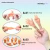fnqiank 10 PCS Mini Hands for CatsSmall Hands Tiny Folded Hands Mini Realistic Hand Finger Puppets for Puppet Show,Gag Performance, Funny Stretchable Rubber Little Finger Hands for Cats and Puppy view 4