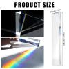CASTEMYZID 6pcs Clear Triangular Prism for Photo Rainbow Lights Crystal Optical Prisms Glass Physics Teaching Refracted Light Spectrum Students Presents Gift,100mm/4inch (100 * 30 * 30 * 30mm) view 4