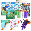 Nerf Minecraft Blasters Set - Bundle with 3 Outdoor Blaster Toys Featuring Ender Dragon, Guardian, and Ghast Plus Stickers, More view 1