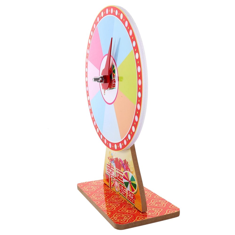 Alipis 1set Prize Wheel Stand Reusable Lottery for Parties Raffles and Events Interactive Game Prop Compact Design for Easy Storage and Fun Activities