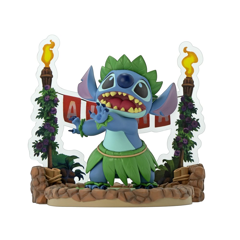 ABYstyle Studio  Disney Stitch Hula Dance Figurine  Official Product  Premium Statue  High Quality Finishes  Collectible Coin
