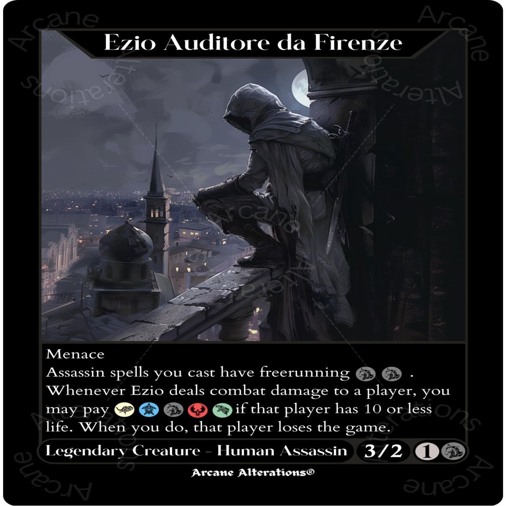 Ezio Auditore Da Firenze - Altered Art Custom Proxy Cards