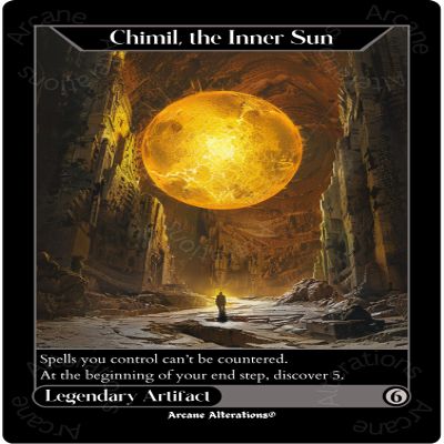 Chimil, The Inner Sun - Altered Art Custom Proxy Cards