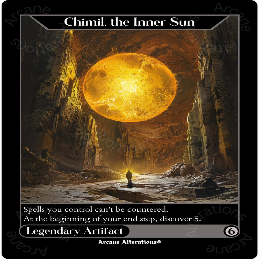 Chimil, The Inner Sun - Altered Art Custom Proxy Cards
