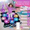 TERRAMUS Upgraded Dance Mat Toys for 3-12 Year Old Girls Boys, Electronic Light-up Dance Pad with Wireless Bluetooth 8-Buttons 9 Levels, Dancing Mat for Kids Music Game Xmas Birthday Gifts Toddler view 2