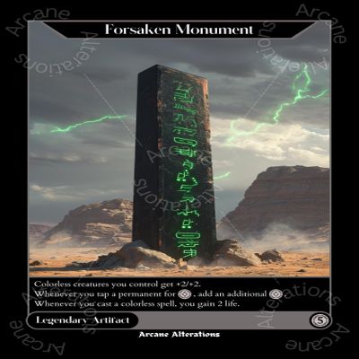 Forsaken Monument - Altered Art Custom Proxy Cards