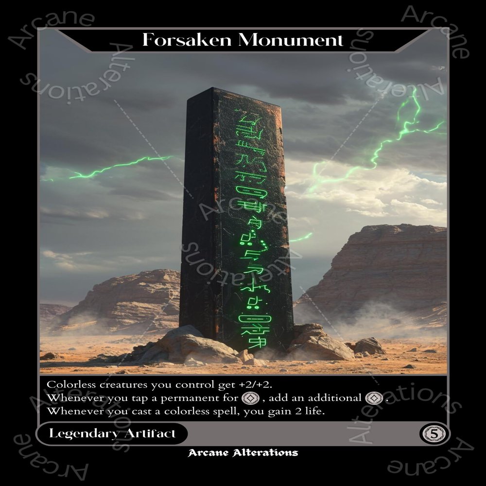 Forsaken Monument - Altered Art Custom Proxy Cards