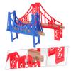 HOOTNEE 2pcs Toy Train Bridge Railway Bridge Track Accessories for DIY Train Track Play Flexible Assembly for Imaginative Fun Safe Design Easy to Clean view 3