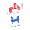 HOOTNEE 2pcs Toy Train Bridge Railway Bridge Track Accessories for DIY Train Track Play Flexible Assembly for Imaginative Fun Safe Design Easy to Clean view 4