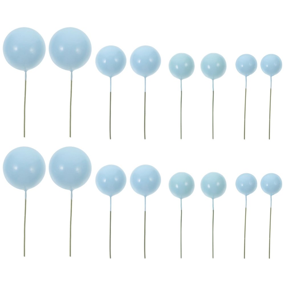 20pcs Balloons Cake Picks Cupcake Toppers for Birthday Parties Unique Decorative Ornaments for Cakes Desserts Events