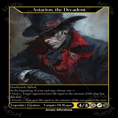 Astarion, The Decadent - Altered Art Custom Proxy Cards