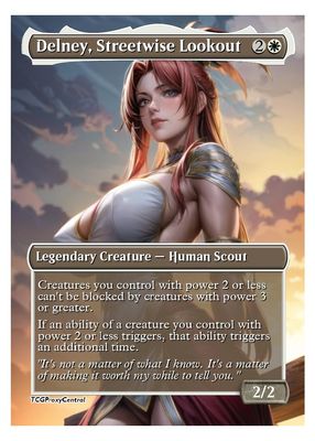 4x | Delney, Streetwise Lookout | Anime | Full Art | Foil or Non-Foil (Non Foil)