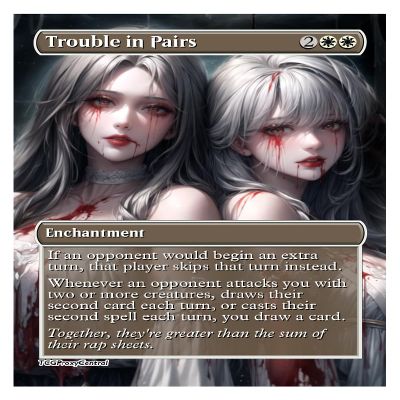 4x | Trouble in Pairs | Anime | Full Art | Foil or Non-Foil (Non Foil)