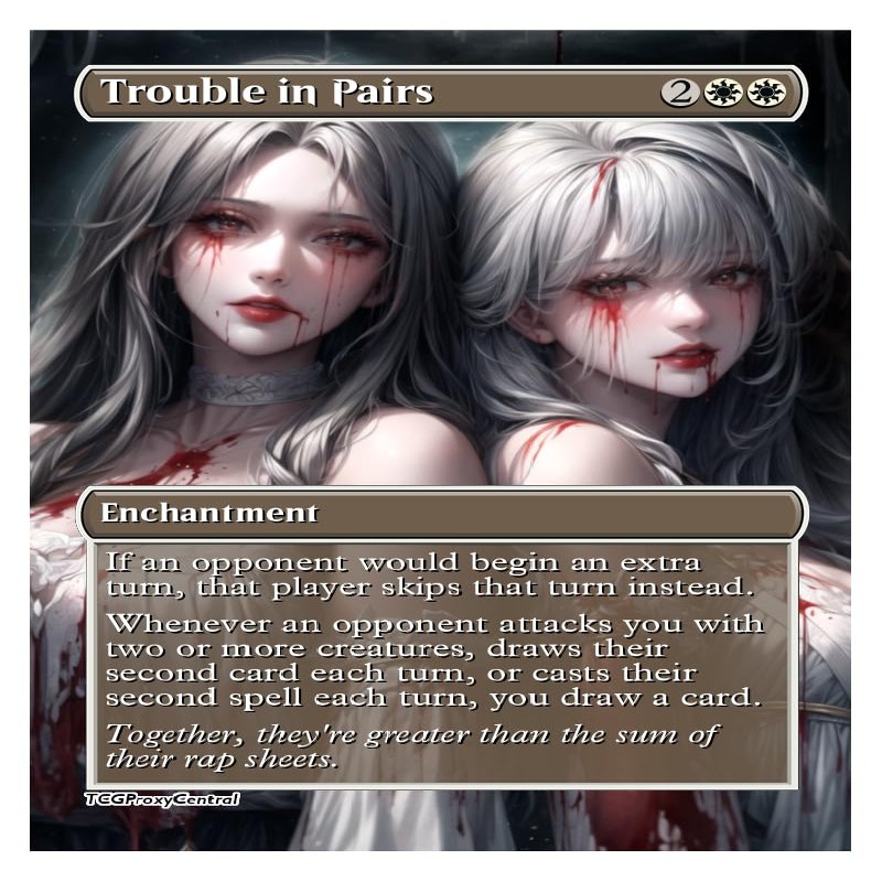 4x | Trouble in Pairs | Anime | Full Art | Foil or Non-Foil (Non Foil)
