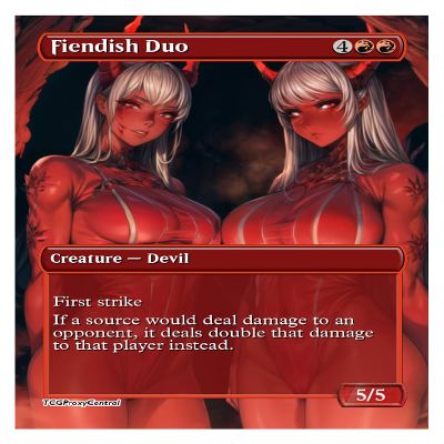 4x | Fiendish Duo | Anime | Full Art | Foil or Non-Foil (Non Foil)