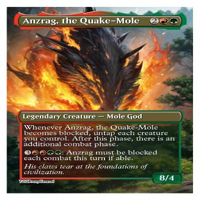 4x | Anzrag, the Quake-Mole | Anime | Full Art | Foil or Non-Foil (Non Foil)