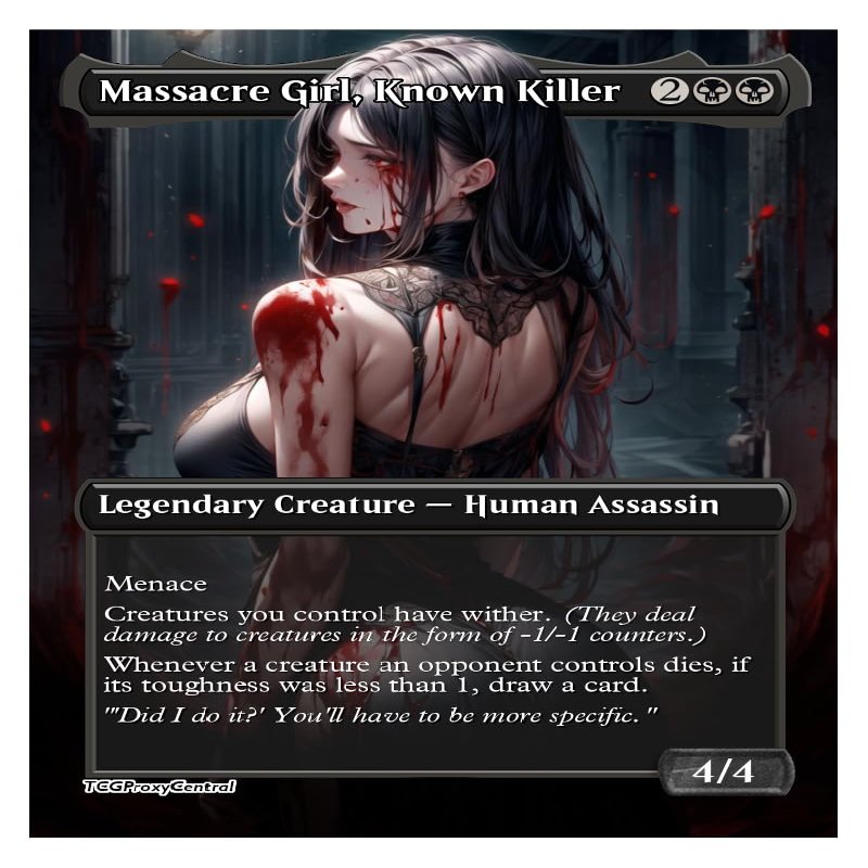 4x | Massacre Girl, Known Killer | Anime | Full Art | Foil or Non-Foil (Non Foil)