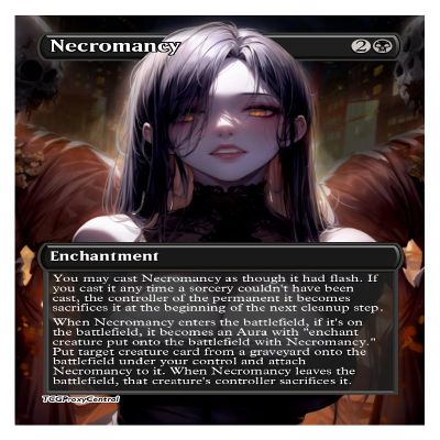 4x | Necromancy | Anime | Full Art | Foil or Non-Foil (Non Foil)