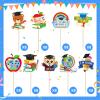 SANNIX 72Pcs Kindergarten Graduation Cupcake Toppers 2025 Kindergarten Graduation Cupcake Picks Decorations Preschool Cupcake Toppers for School Class Activity Grad Party (9 Design) view 3