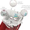 PandaEar Shopping Cart Cover for Baby, 2-in-1 Grocery Cart Seat Cover & Baby Highchair Cover for Infant, Toddler -Grey view 2