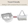 PandaEar Shopping Cart Cover for Baby, 2-in-1 Grocery Cart Seat Cover & Baby Highchair Cover for Infant, Toddler -Grey view 4
