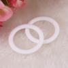 20pcs Silicone O Rings Baby Pacifier Clips, Soft Silicone Ring Attachment, Holder Soft Baby Relief Teether Holder Rings for Baby Show or Birthday (White) view 4